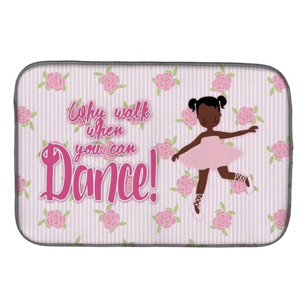 Carolines Treasures Ballet African American Pigtails Dish Drying Mat BB5382DDM